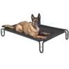 Pettycare Lit surélevé pour chien avec cadre en acier – Portable et rafraîchissant pour intérieur/extérieur – Tissu en maille Teslim lavable et respirant – Taille M (110 x 75,9 x 20,1 cm)