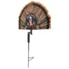 MOJO Outdoors Leurre de chasse en Turquie – Éventail réaliste artificiel avec tête de photo montée sur piquet – Équipement et accessoires de chasse en Turquie