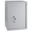 KESSER® Coffre-fort à intégrer avec serrure à double panneton | Coffre-fort à poser | Coffre-fort mural 50 x 35 x 31 cm 2 clés et vis de fixation incluses, Argent