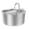 3,2L Fontaine a Eau Chat en Acier Inoxydable, KOOGMOON Fontaine à Eau pour Chat Automatique avec Pompe Silencieuse,Bec de Robinet,Adapté aux Chien Chats