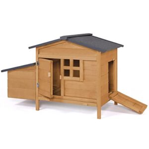IDMarket - Poulailler sur pilotis avec pondoir en Bois