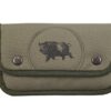 Januel – Pochette à Balles Genet – Cartouchière de Ceinture – pour Balles de Carabine de Chasse – Chasse en Battue – 10 Tubes – Tissus Polyester – Ecusson Sanglier – Verte Taille Unique