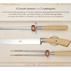 Coltellerie Berti – Il Trinciante Completo – forgé Ensemble de couteaux de cuisine