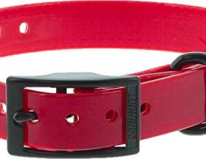 Collier Xtreme Polyuréthane - Boucle Double - 16 Coloris (1.9 x 0.25 x 45 cm, Rouge)