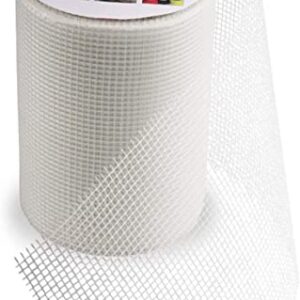 PNBLAECE Ruban Tissé en Fibre Verre Auto-Adhésif, Tissu en Fibre de Verre Ruban Tissé Rouleau, Ruban pour le Remplissage des Fissures et la Réparation de Cloison Sèche-20 cm X 25 m
