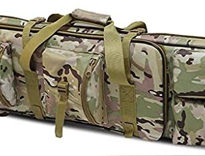 Malette Fusil, Sac À Fusil, Rembourée Sac Tactical Rifle Mallettes pour Arme Longue Protection De Réplique Airsoft, Indéchirable Et Imperméable Camouflage,100CM