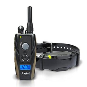 Dogtra ARC 1200S Collier de Dressage Ergonomique pour Chien Rechargeable, Étanche IPX9K, 127 Niveaux de Stimulation Électrostatique précis avec Ecran LCD et Vibration - Système 1 Chien - Portée 1200 m