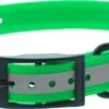 CANIHUNT Collier Xtreme Polyuréthane – Boucle Double – 16 Coloris (2.5 x 0.25 x 65 cm, Réfléchissant Vert)