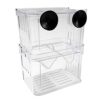 Yeemeen Boîte d’élevage de Poisson, d’Elevage Incubateur, Boîte Ecloserie Piege Eleveur de Poissons Flottant, Flottant Aquarium Pondoir en Acrylique, Flottant Isolation Hatchery Box
