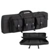 DFANCE Housse de Transport Airsoft,Etui Transport pour Fusil a Fusi,Sac Tactical Double Rifle,Fusils de Chasse ​Rembourée Sac,pour Arme Longue Protection,Oxford Stockage,Noir,118cm/46.5cm