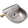 Abreuvoir Automatique pour Chiens, Abreuvoir en Acier Inoxydable pour Chevaux avec Connecteur et Bouchon de Vidange pour Bovins, Moutons, Cochons, Chiens