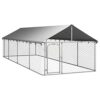 GuyAna Chenil extérieur avec Toit 600x200x150 cm,Cage pour Chien,Cage pour Chat,Chenil pour Chien