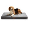 Bedsure Matelas Mémoire de Forme – Coussin pour Chien Grande Taille Orthopédique, Tapis Lavable et Antidérapant, Lit pour Chien Intérieur, Gris, 89x56cm