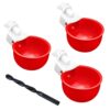 DIY Abreuvoir Poules, 3 Pièce Abreuvoirs Automatiques Kit, Abreuvoir Poule avec scie à Trou de pour Poussins Canards Oies Dindes ou Lapins