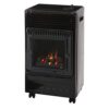 Chauffage d’appoint à gaz – Intérieur – Brûleur Inox Infra Bleu effet feu de cheminée