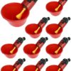 QWORK 10 Pcs Abreuvoir Poules Automatique, Abreuvoir Volaille en Plastique pour Oiseau Caille Pigeon Poulet Poule (25mm, pour Tuyaux)