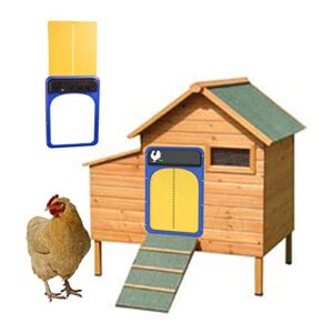 Porte de Poulailler Automatique, Porte de Poulailler Solaire Automatique, Volet De Poulet avec Curseur, Porte de Poulailler à Capteur de LumièRe, pour Un éLevage de Poulets En Toute SéCurité