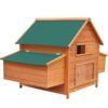 vidaXL Poulailler Bois Poule Canard Terrasse Jardin Caisse Enclos Cage Animaux
