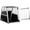 Petstuff Cage de Transport pour Chien, Taille M, 54 x 69 x 60 cm, en Aluminium, paroi arrière 75°, Box Caisse de Transport