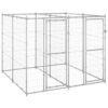 Chenil Extérieur Acier Galvanisé 4,84 m² Enclos Niche Cage pour Chiens