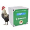 RYUNQ Porte de poulailler Automatique 100% sûr, Ouvre-Porte de poulailler Minuterie + Capteur de lumière, Fonctionne Secteur 220V ou Piles, 2 télécommandes, 4 poulies(Sans Porte En Aluminium)