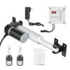 SMAUTOP Porte de Poulailler Automatique,Blanc Ouvre-Porte De Poulailler avec Minuterie Et Capteur De Lumièrepour Un élevage de Poulets en Toute sécurité（Charge maximale 20 kg）
