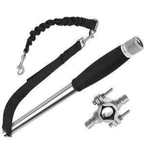 Laisse Velo Main Libre Chien , 180°Laisse de VéLo pour Chien, Conception AméLiorée à Double Prise Laisse Chien Velo, Exerciseur pour Chien pour la Marche, Cyclisme, pour 1 Chien Ou 2 Chiens