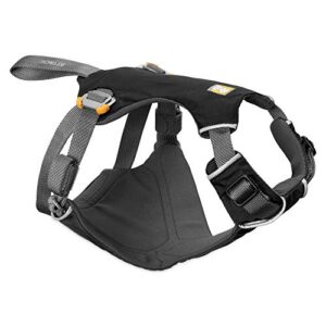 Ruffwear Harnais de sécurité Automobile pour Chien, Chiens de Taille Mini, Ajustement sur Mesure, Taille XXS, Noir (Obsidian Black), Harnais Load Up, 3060-001S2