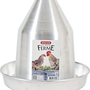 Zolux Abreuvoir Basse Cour Aluminium pour Élevage/Agriculture Urbaine 6 L