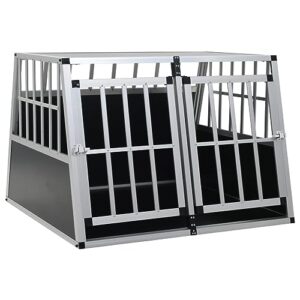 vidaXL Cage pour Chien à Double Porte 94x88x69 cm Niche Caisse de Transport