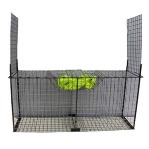 TRAPGALLIER piège Cage Capture Renards 150X70X40 2 entrées à appât Fil 4mm