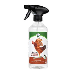 TERRA NOSTRA Insecticide Naturel Spécial Basse Cour Spray 500ml Utilisable en Agriculture Biologique Blanc Et Vert 161401 9 x 4 x 27,5 cm