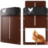 Yoarmyt Nouveau Porte Automatique Poulailler, Automatique Etanche avec Capteur de Lumière Porte De Poulailler Automatique à Induction à Pile