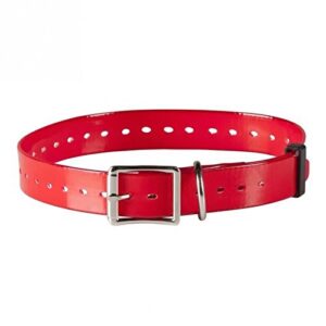 NUM'AXES Sangle polyuréthane Rouge Longueur 65 cm - Largeur 25 mm