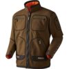 Härkila | Kamko fleece | Vêtements & Équipement de Chasse pour Professionnels | Design Scandinave Haut de Gamme Durable | Hunting green/Orange blaze, XL