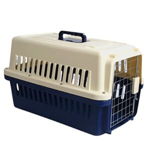 Caisse de transport chien et chat au norme IATA - Voyage, voiture, avion, train, camping-car - Taille L – 66 cm x 47 cm x 45.8 cm