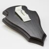 EUROHUNT Le chevreuil Planchette de cornes pointe Chêne 19x12cm foncé avec Clip appartenant