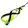LASALINE Harnais de Traction pour Chien, x-Back Harnais canicross, Harnais Chien Velo, Harnais cani VTT, Harnais Chien de traineau – Noir Jaune Fluo