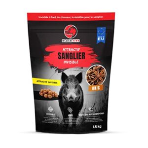 Black Fire Invisible - Attractif Invisible, 1.5kg Sac, Les bouillettes Invisible