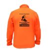 AtooDog Veste de Chasse en Softshell, Bécasse, on nait Tous égaux Seuls Les Meilleurs Deviennent Chasseur (145-187, Orange, 3XL, AV Manches)