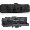 XVBVS Malette Fusil Malette Rangement, Etuis Souple pour Carabine Malette Transport Arme, Sac à Dos de Rangement pour Pistolet et Magazine, Étui pour Pistolet Airsoft-Black|| 118cm