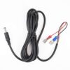 PNI Câble d’alimentation Batterie pour caméras de Chasse, Longueur 1,5 m Noir