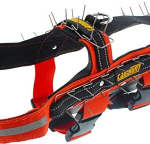CANIHUNT Destockage - Harnais Anti AGRESSION avec Pics METALLIQUES Couleur Orange (S)