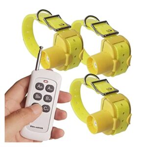avec 3 Colliers Beeper Collier de Dressage de Chien télécommandé for Chien de Chasse dans Les Colliers de Suivi Rechargeables