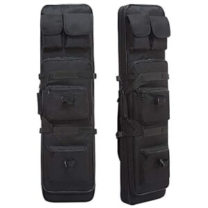 DFANCE Sac a Dos Fusil Housse De Transport Airsoft,Housse de Transport pour Fusils à Air Fusils De Chasse,Chasse Rembourée Sac,Oxford Stockage,Stockage et Transport,Noir,85cm/33.4in