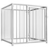 Chenil d’Extérieur pour Chiens 1x1x1m Animaux Enclos Cage Niche Clôture
