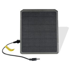 GardePro SP350 Panneau Solaire avec Batterie Rechargeable pour Caméra de Chasse, 12V/1A, 9V/1.3A, 6V/2A, Prise 5.5x2.1mm/4.0x1.7mm pour GardePro Caméra A3S, A5, A60, E5, E5S, E6, E8, X20, X50
