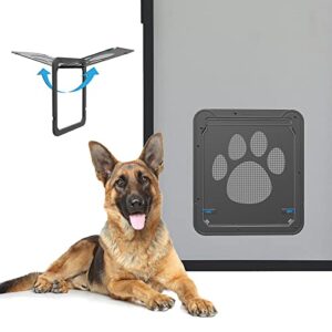 Namsan Chatiere pour Chien - Verrouillable Porte pour Animaux de Compagnie Chatiere pour Chat (37 x 42 cm)