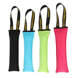 Dingo Jouet pour Chien en Coton Agility avec poignée Faite à la Main pour Le bisstraining Apport Flottant Multicolore