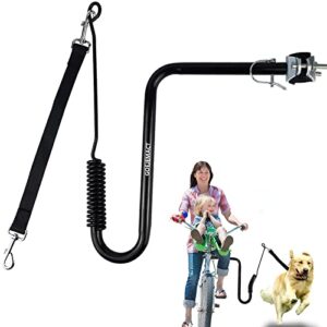 Laisse Velo Main Libre Chien, 180 °Laisse Chien Velo, Attache Chien Velo Exercice pour Animaux de Compagnie pour Promener Le Chien, Courir, Faire du Vélo, Laisse de Chien Main-Libre sur Vélo
